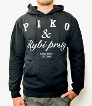 Piko black/white hood